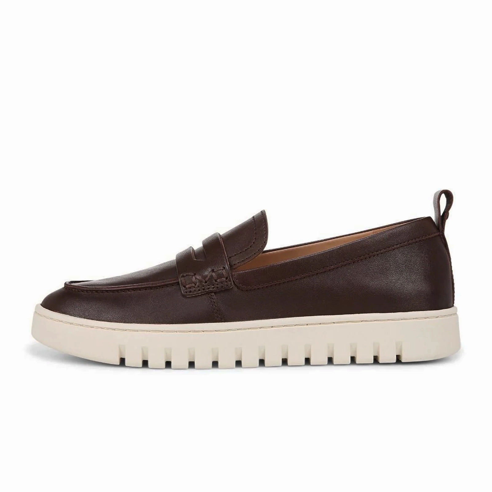 Vionic Uptown Loafer (Women) - Dark Brown Leather Cool Finish Square-Neck
