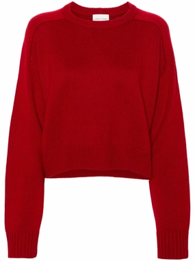 Bruzzi LDS Crop Sweater in Red FlexibleCuff Carry Ease