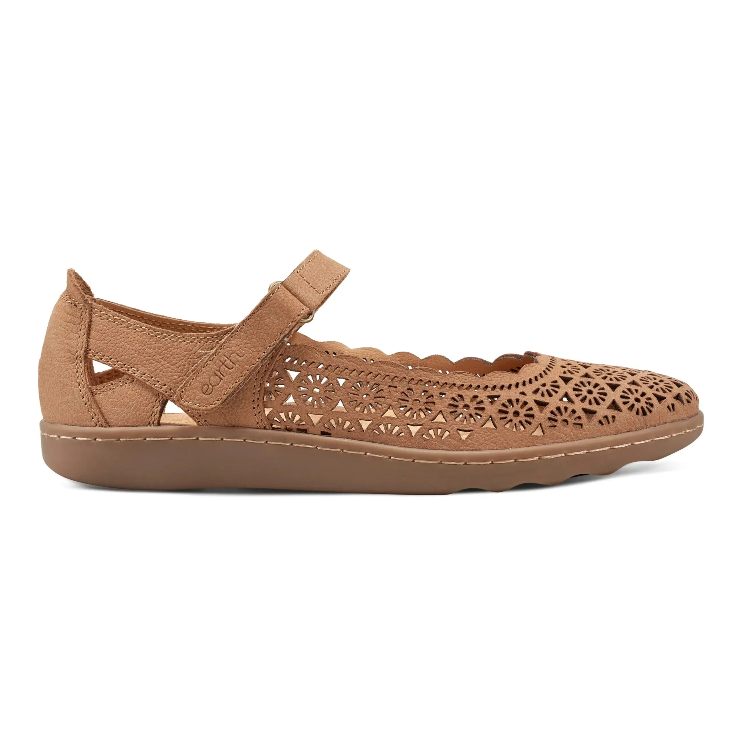 Shock-absorbent wear Lady Perforated Slip-On Ballet Flat