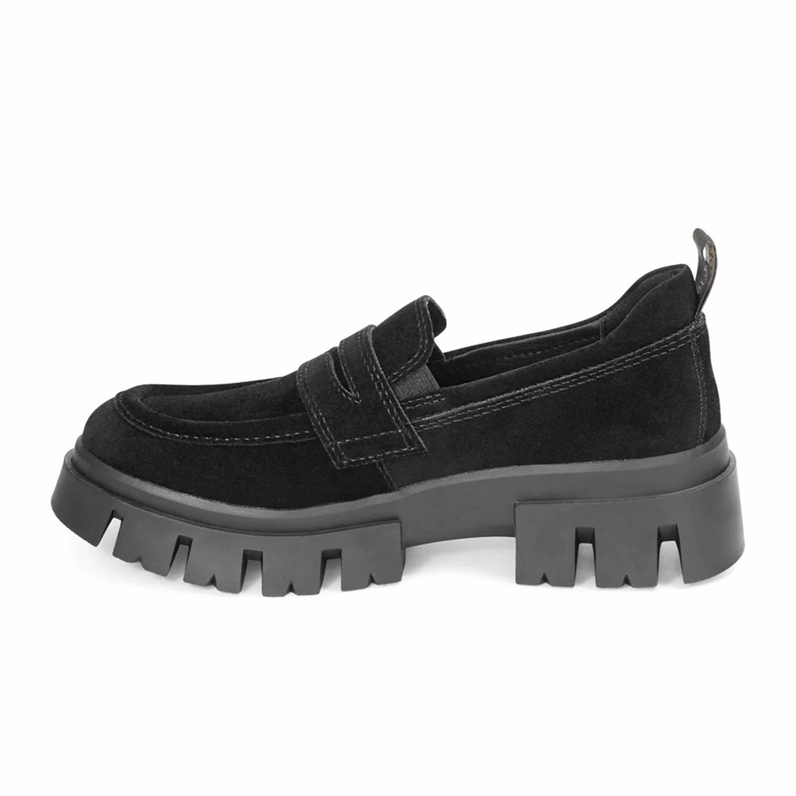 Japan Line Bussola Caelyn Loafer (Women) - Nero Silk Suede