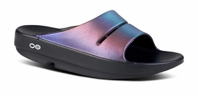 OOFOS OOAHH LUXE SLIDE MIDNIGHT Relaxing Sandals
