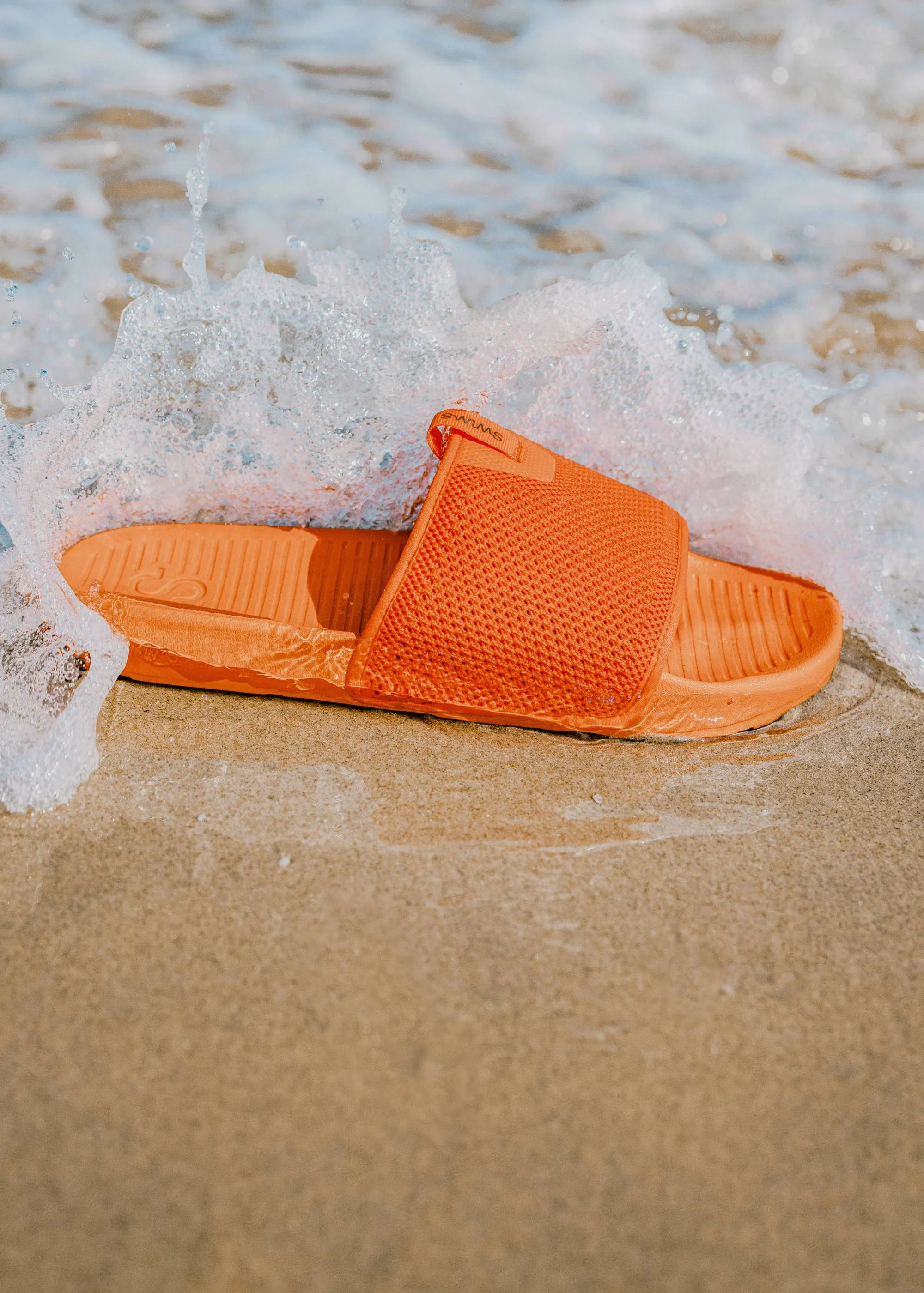 Cabana Slide in Orange Flexible Toe Box Toddler
