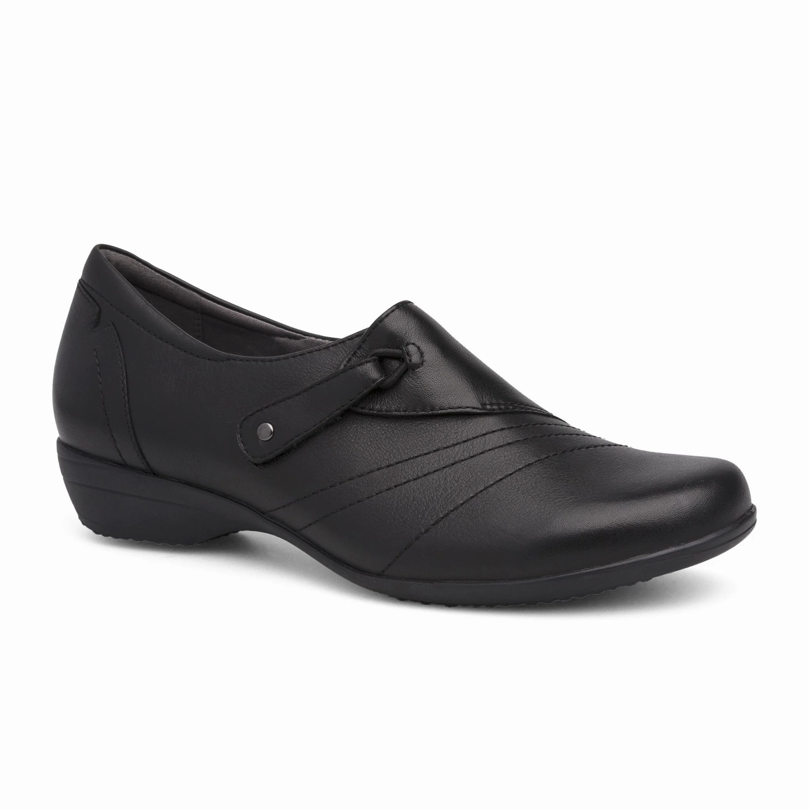Dansko Franny Slip On (Women) - Black Milled Nappa Smart Look Evening-Wear