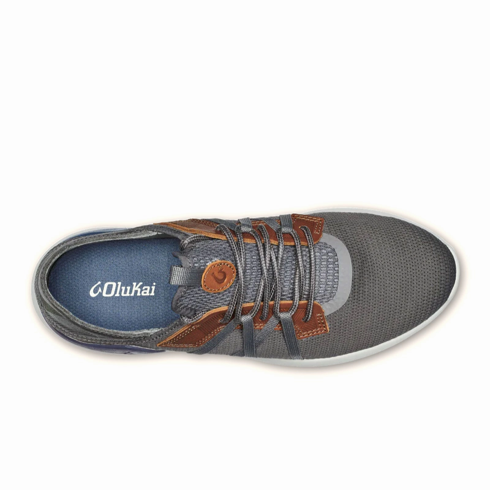 OluKai Mio Li Sneaker (Men) - Pavement/Vintage Indigo ComfortFitDesign Artistic Flair