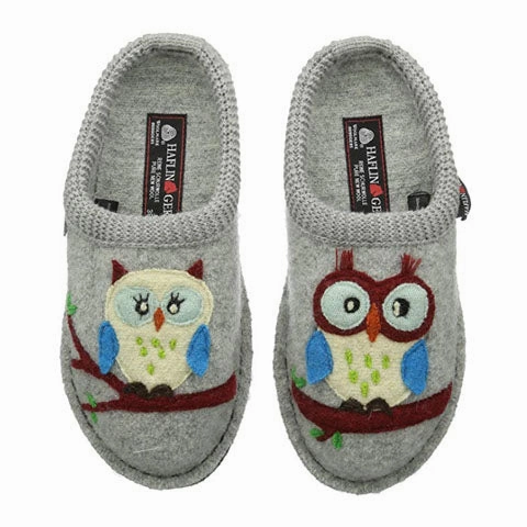 Waist-Cinching Haflinger Olivia Slipper (Women) - Silver Grey