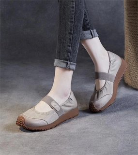 dry - weather enjoyable Casual Retro Soft-Soled Slip-On Shoes for Women