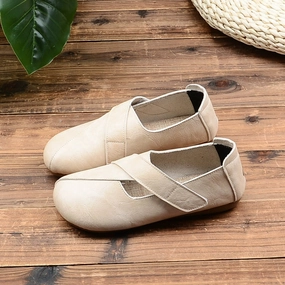 toe - box - level Enhanced Airflow Casual Versatile Comfortable Soft Sole Velcro Flats for Women