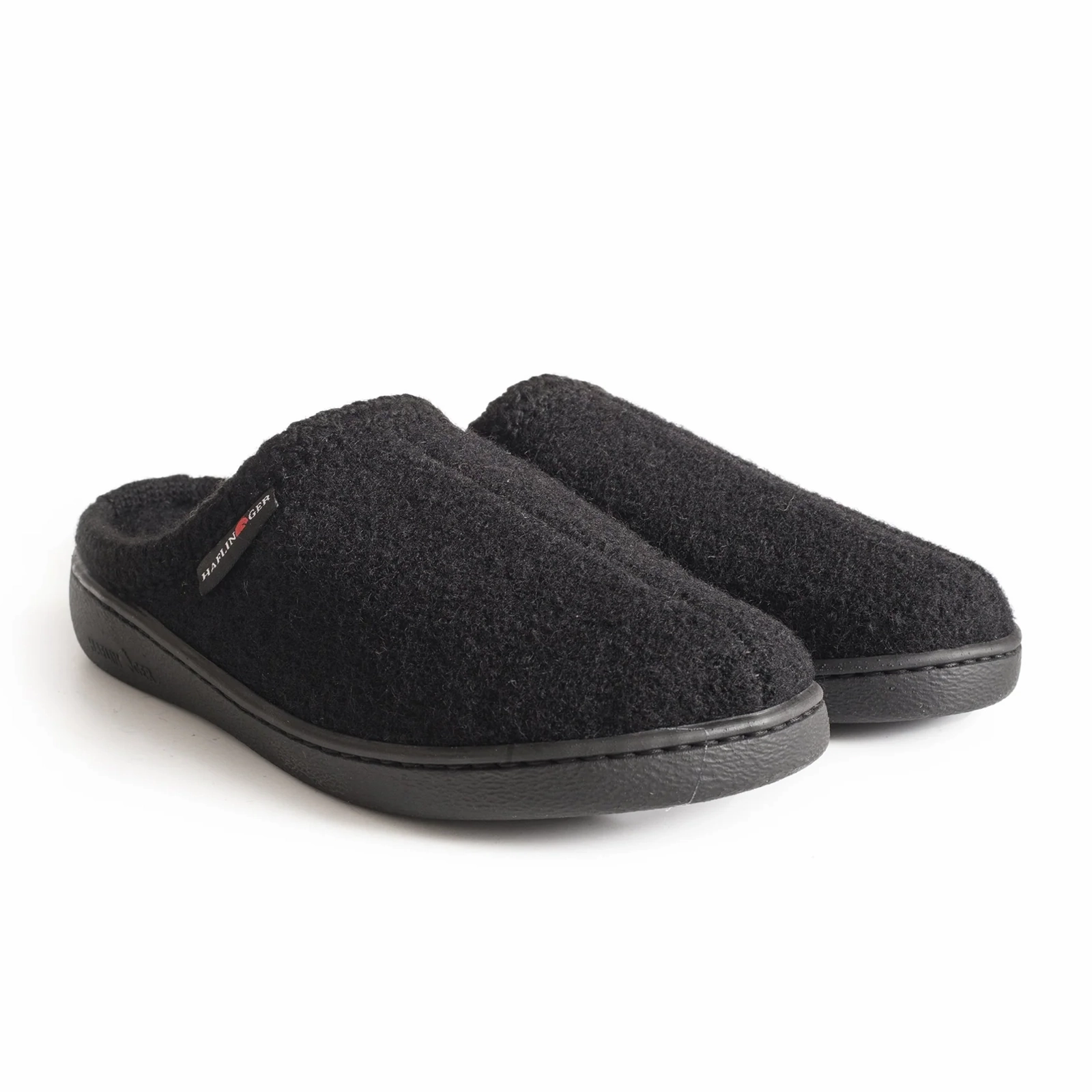 Haflinger AT74 Slipper (Unisex) - Black Velvet-Sleeve Rural Charm