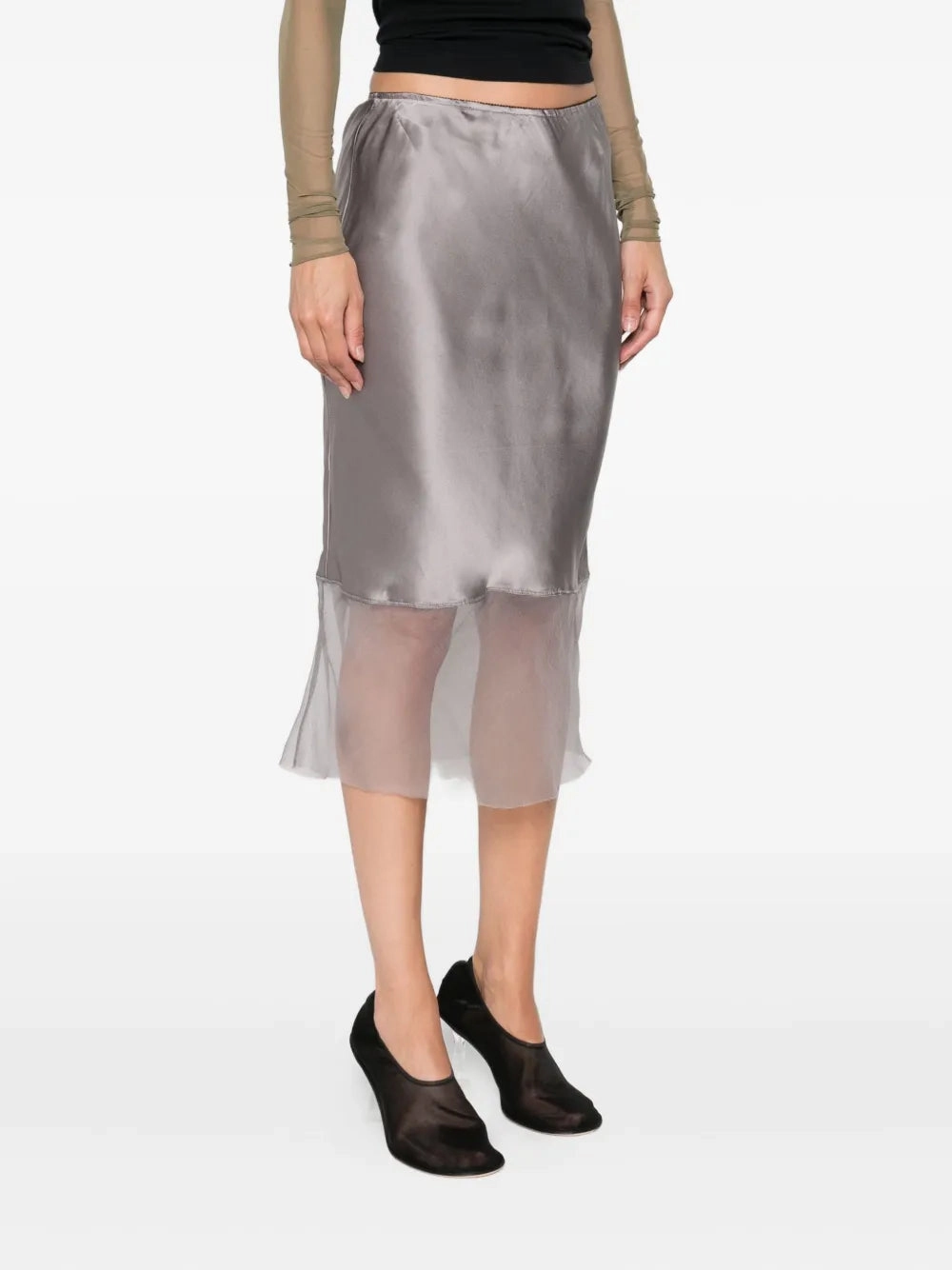 Catania Skirt in Smoke Light Jacket