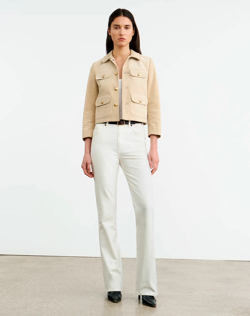 Chamonix Jacket in Limestone RecycledPolyester HypoallergenicFabric