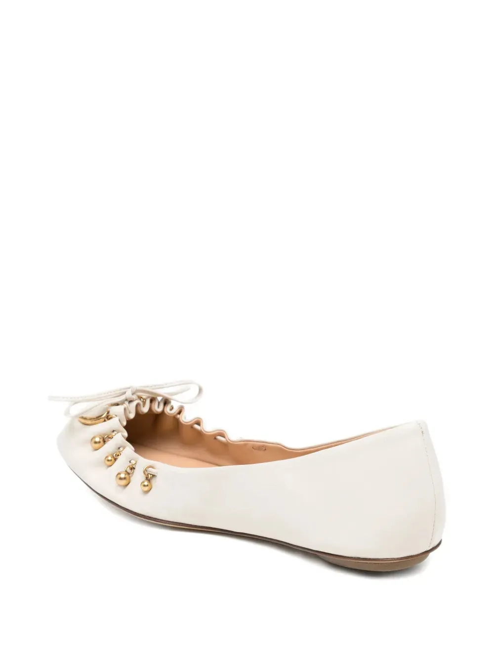Charms Ballerina in Eggshell Genuine Slip On Convenience