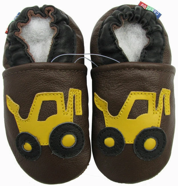 Forklift Brown up to 8 Years Old monochromatic Abrasion Resistant Outsole