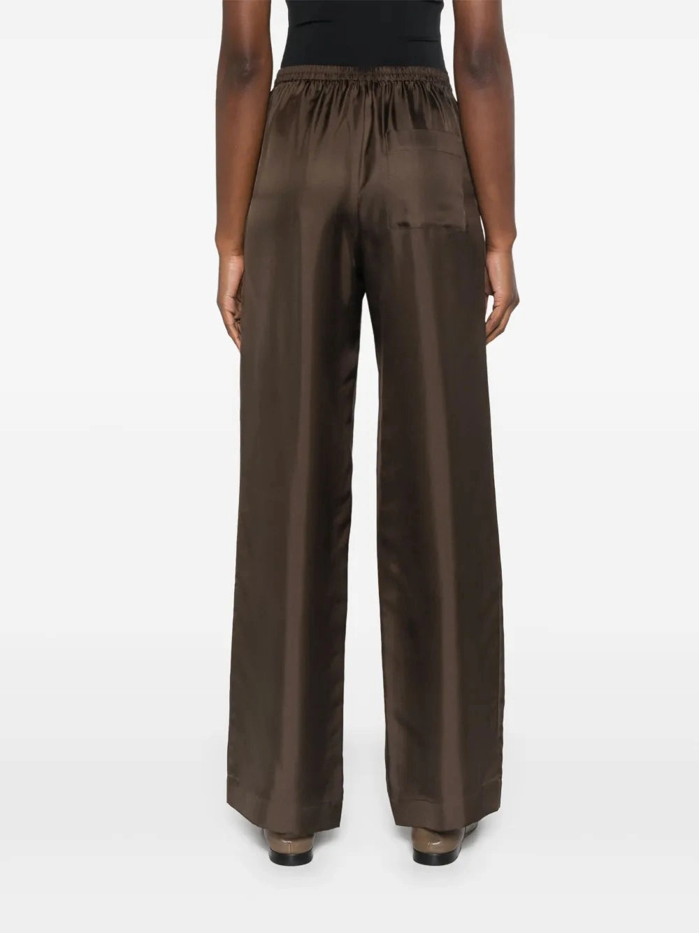 Alera LDS Trousers in Brown StretchableMaterial Daily Style