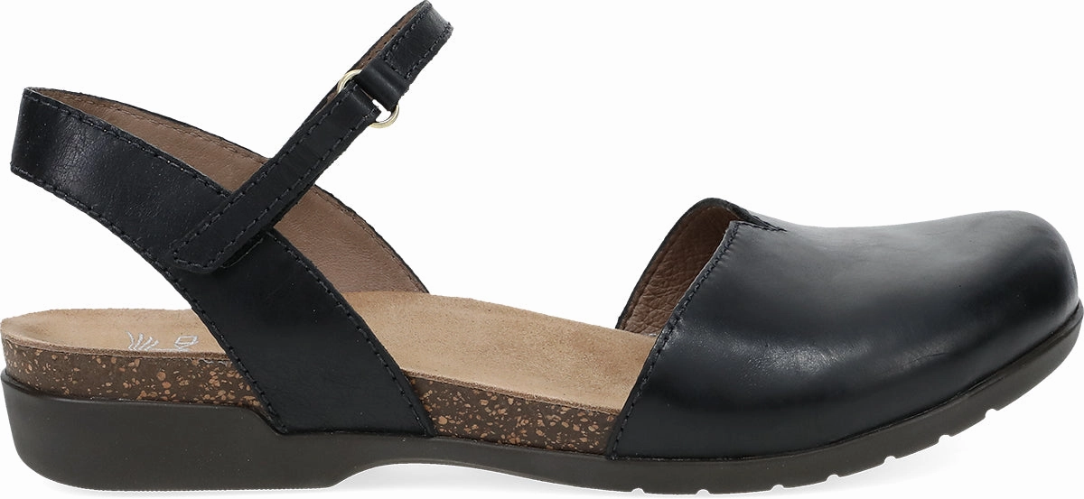 Flexible Sole Bacteria Inhibiting Liner DANSKO ROWAN BLACK WAXY