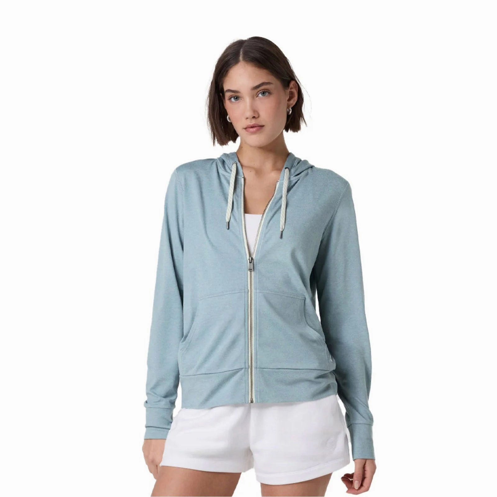 LightweightKnit Road Look Vuori Halo Performance Hoodie 2.0 (Women) - Shade Heather