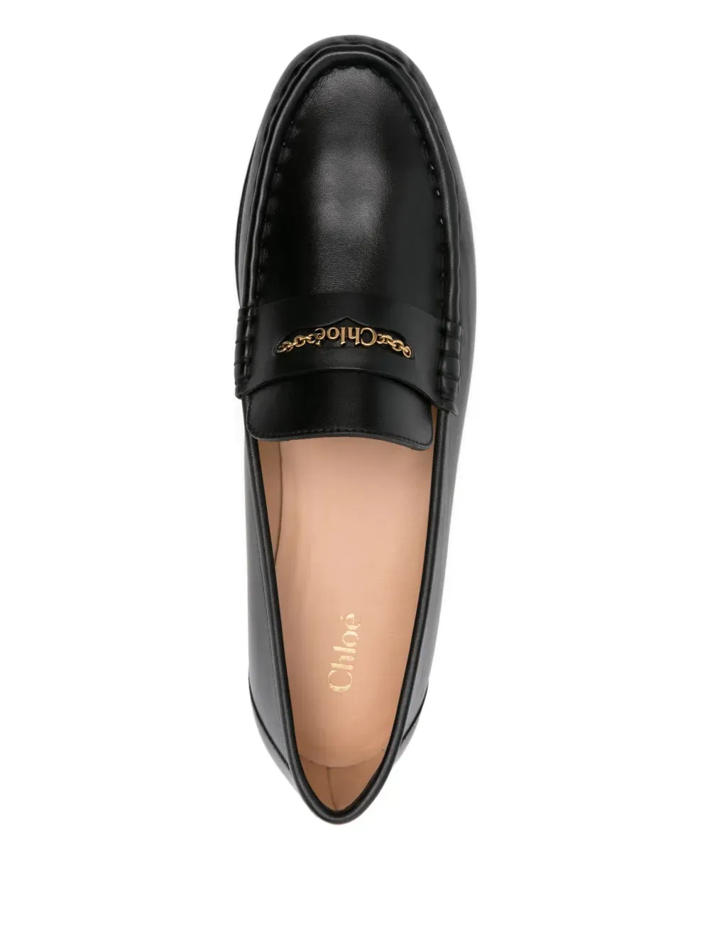 Chlo?? Loafer in Black Elastic Lacing System
