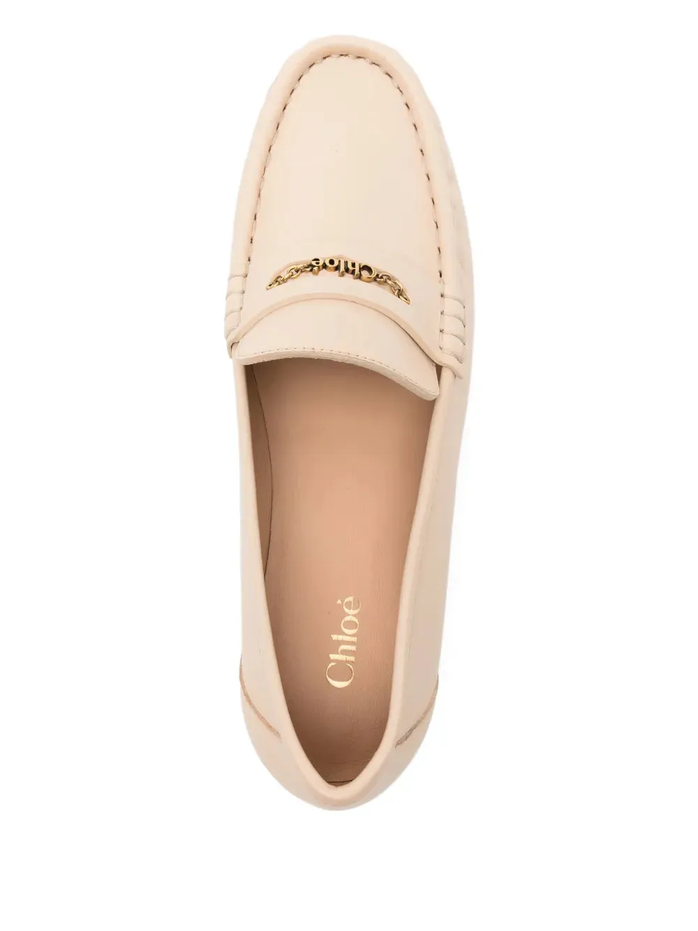top Chlo?? Loafer in Sweet Beige