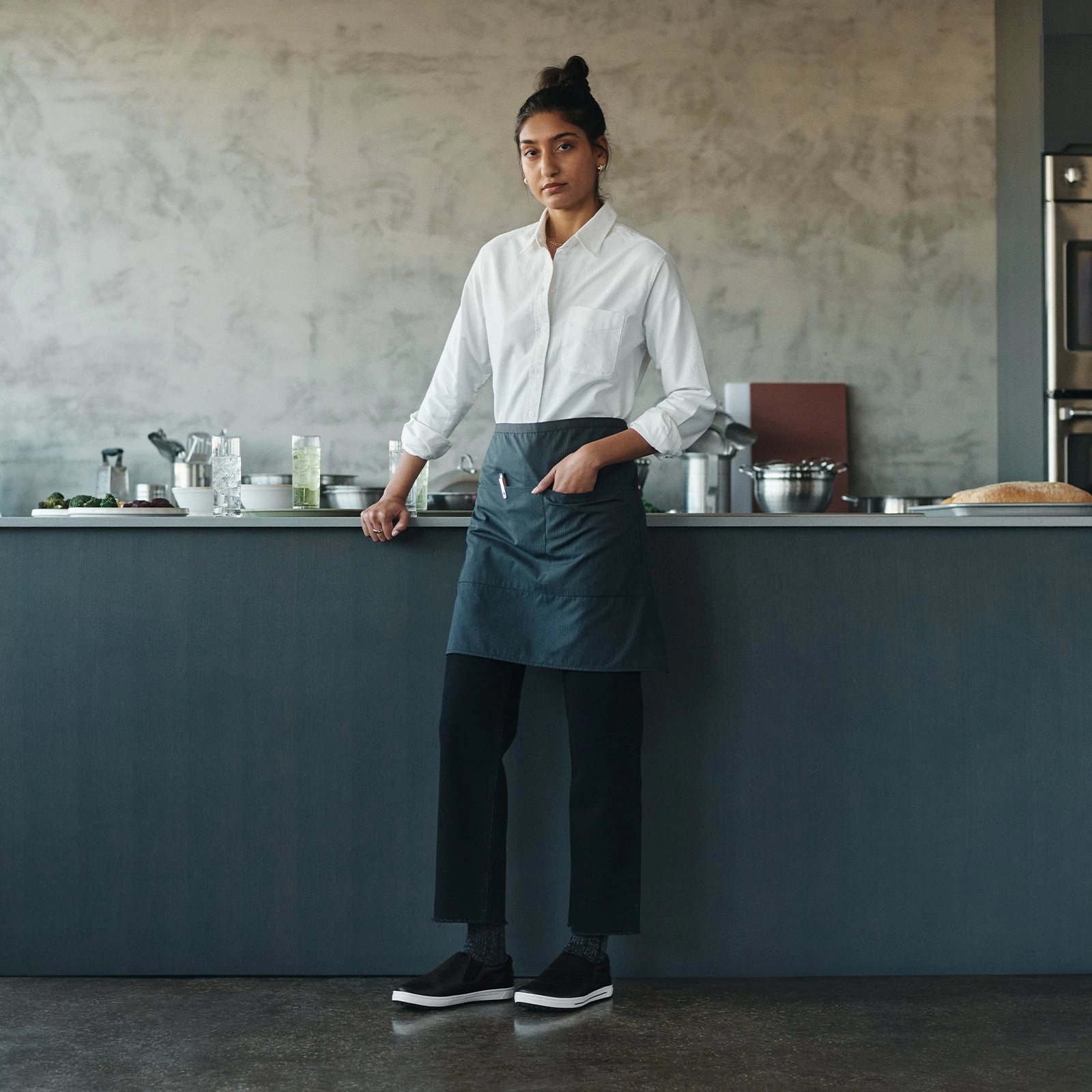 Church Proper Birkenstock QO400 Slip On Safety Shoe (Unisex) - Black Leather