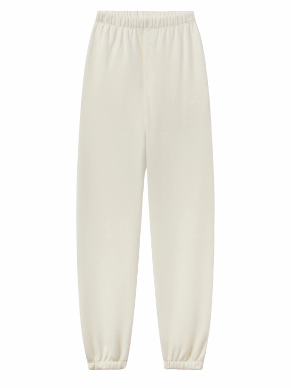 MultiFunctional Pockets Classic Sweatpant in Cream