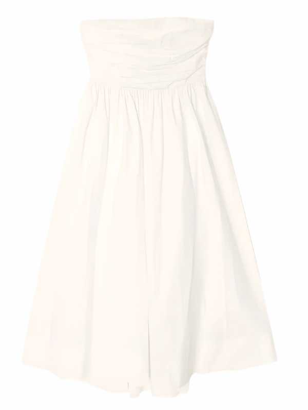 Clea Dress in White Active Fit