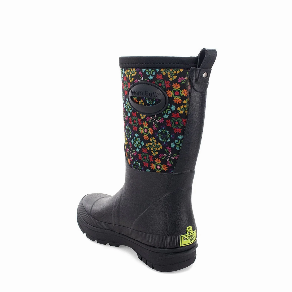 Slip Resistant Grip Women's Jewel Faux Fur Cold Weather Floral Boot 21108830