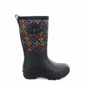 Women's Jewel Faux Fur Cold Weather Floral Boot 21108830 Multi Density Foam