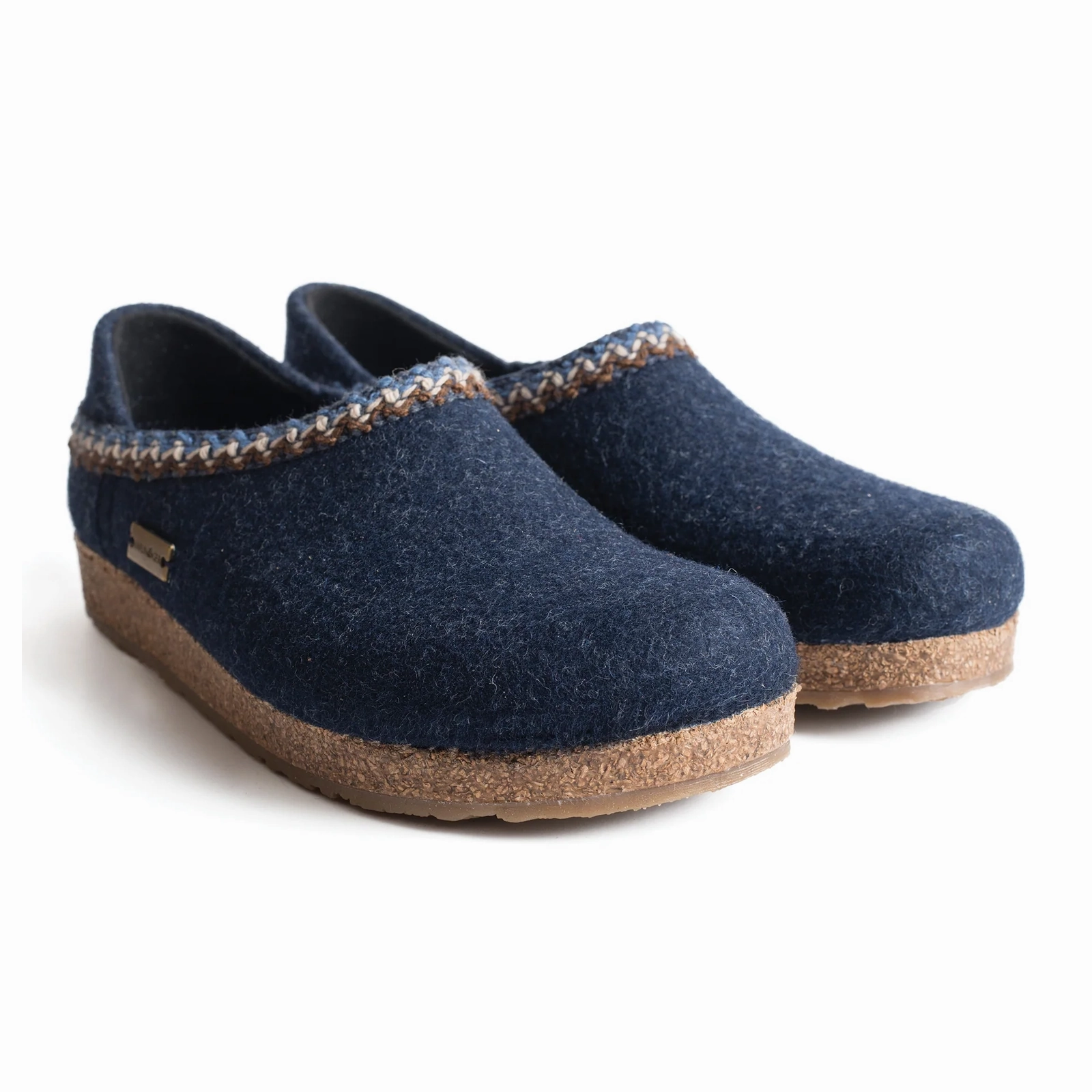 Haflinger GZH Zig Zag Clog (Unisex) - Captain's Blue Limited-Edition