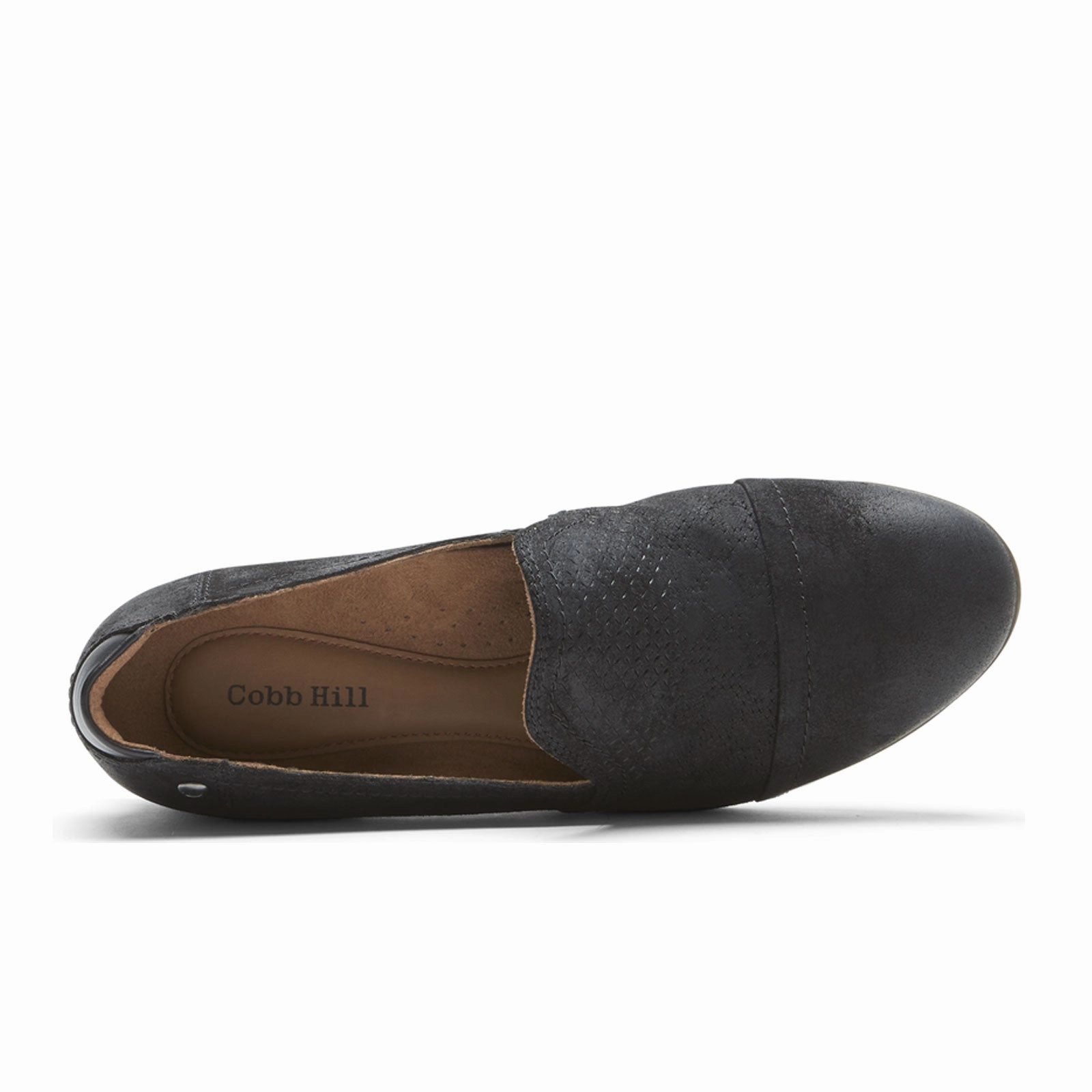 Cobb Hill Crosbie Slip On (Women) - Black Suede Basic Cool Comfort and Elegance