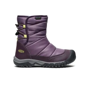 Cold Guard Master Big Kids' Puffrider Waterproof Winter Boot  |  Black Plum/Daiquiri Green
