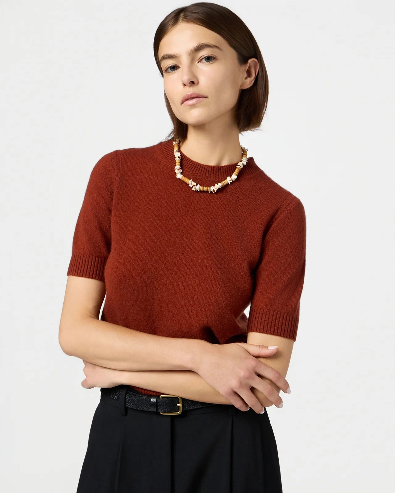 UVProtectionCloth Sweater Tee in Cinnamon