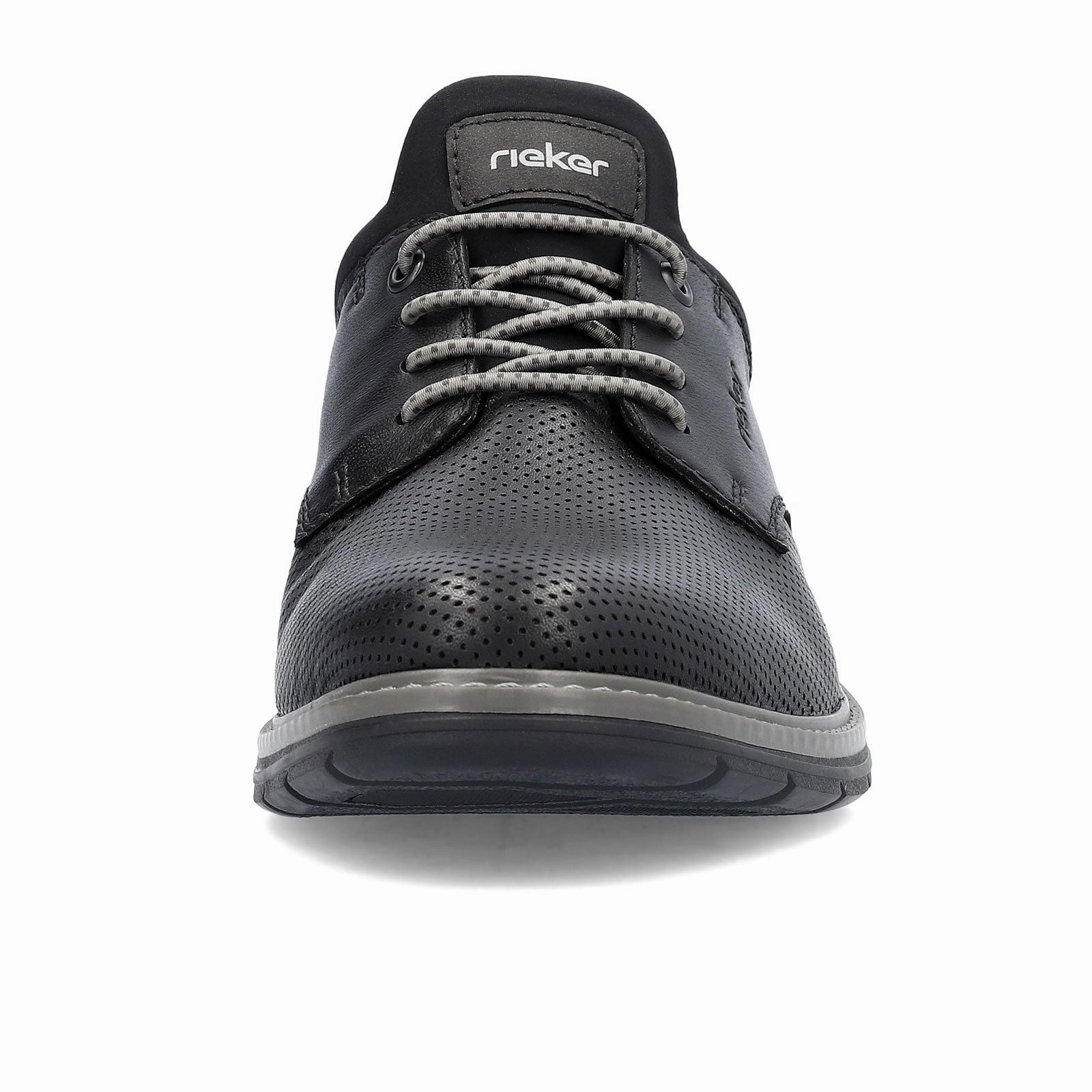 Rieker Dustin 14450-00 Lace Up (Men) - Black/Black/Black Soft Cut Playful Cut