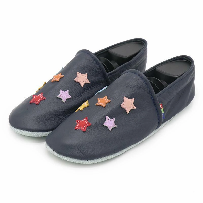 Unisex Styling Colorful star dark blue  Women Slippers