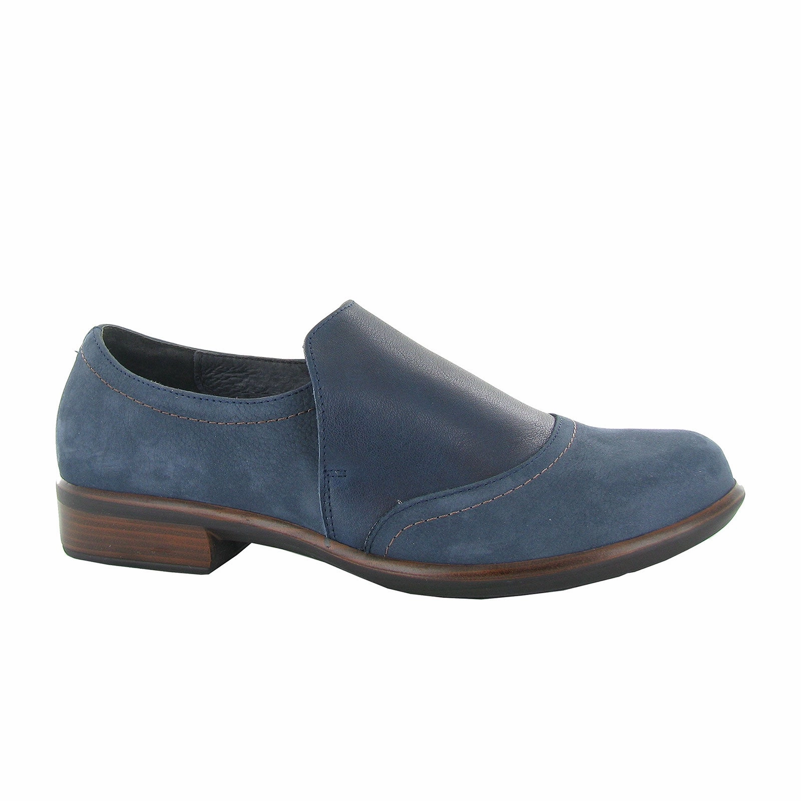 Limited-Edition Clean Style Naot Angin Slip On Loafer (Women) - Navy Velvet Nubuck/Soft Ink Leather