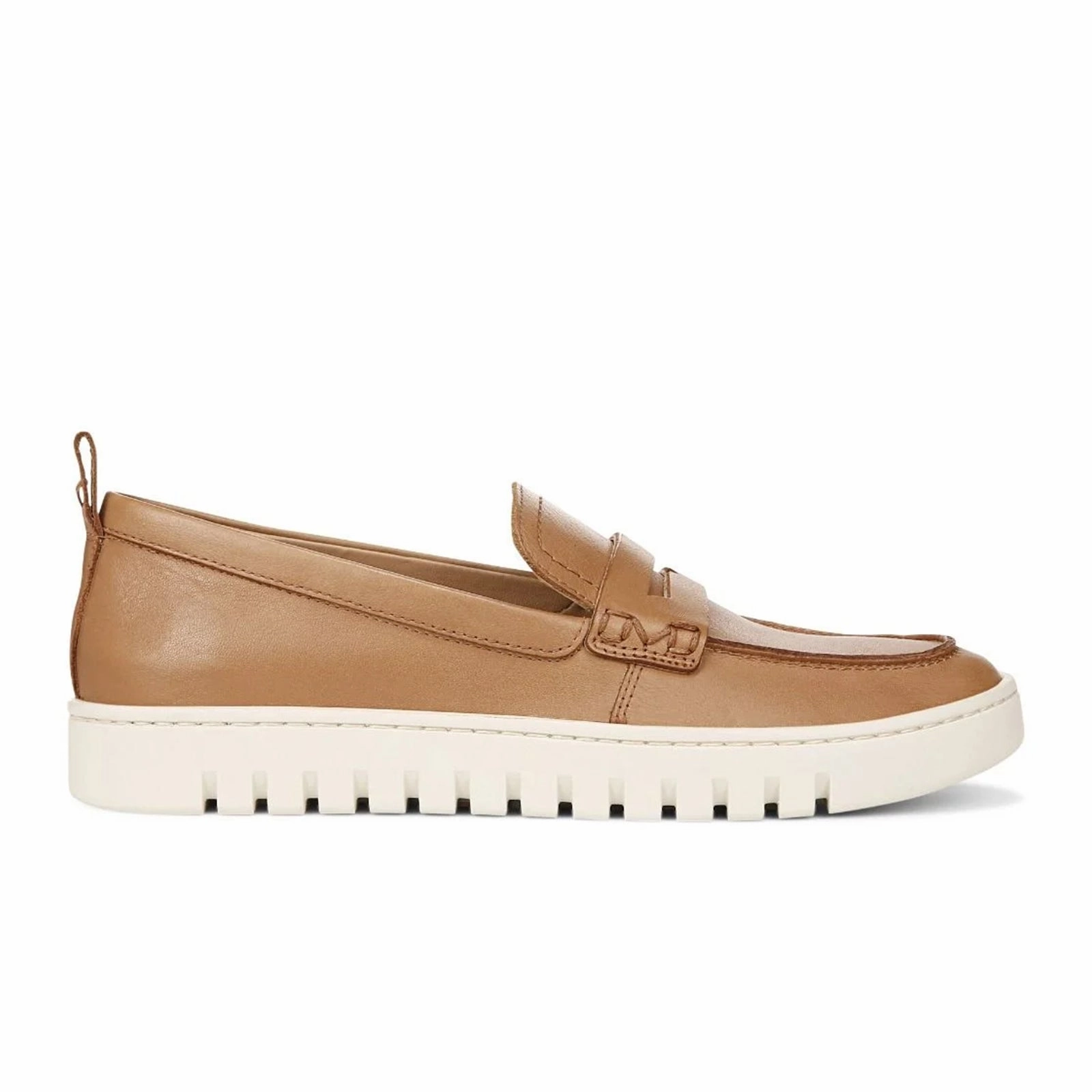 Vionic Uptown Loafer (Women) - Camel Leather Polished Layer