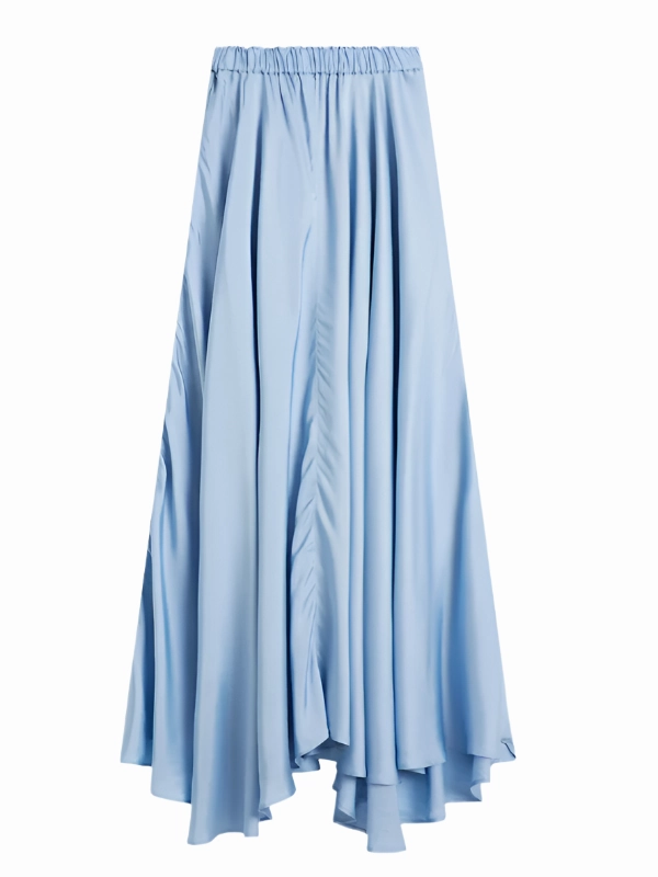 Comfort Wear Como Maxi Skirt in Sky Blue