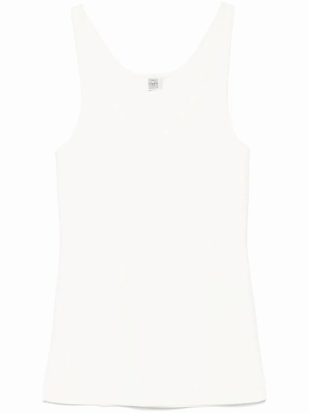 MoistureWicking AdjustableStraps Compact Knit Tank in White