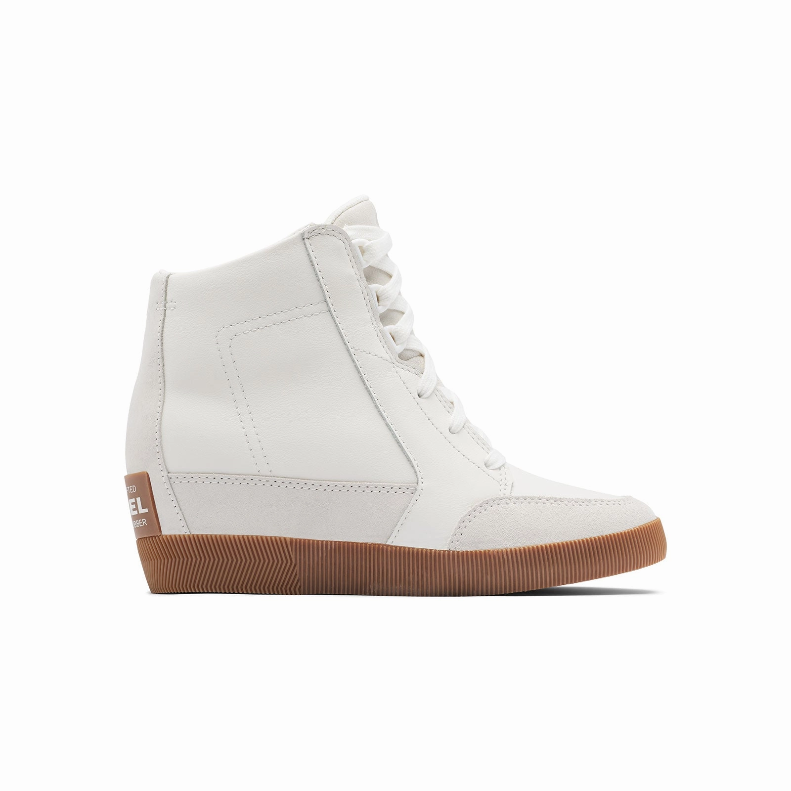 Basic Cool Warm Undertone Sorel Out N About Lace Wedge Ankle Boot (Women) - Sea Salt/Gum