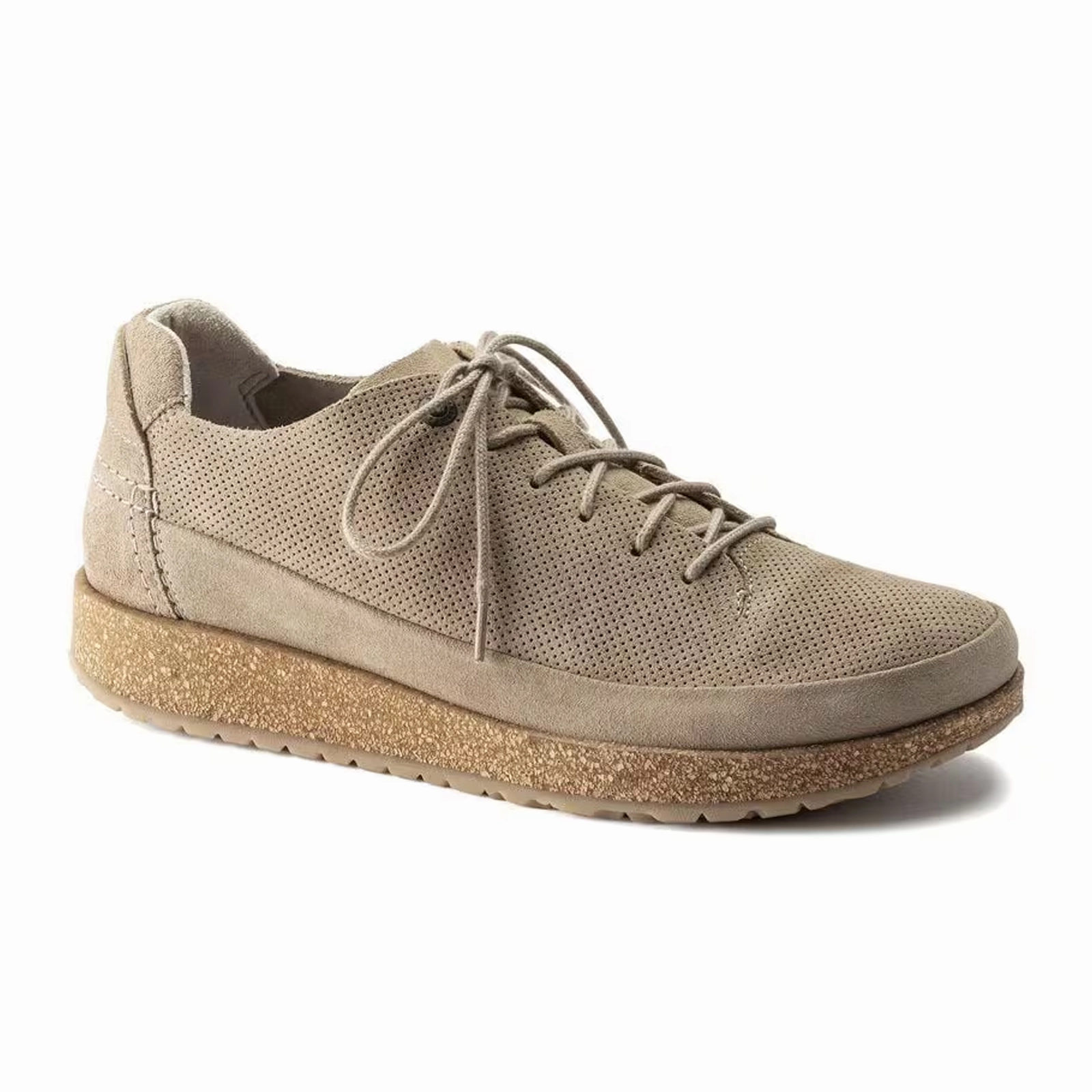 AntiPillTreatment Birkenstock Honnef Low Lace Up (Unisex) - Light Sandcastle Perf Suede