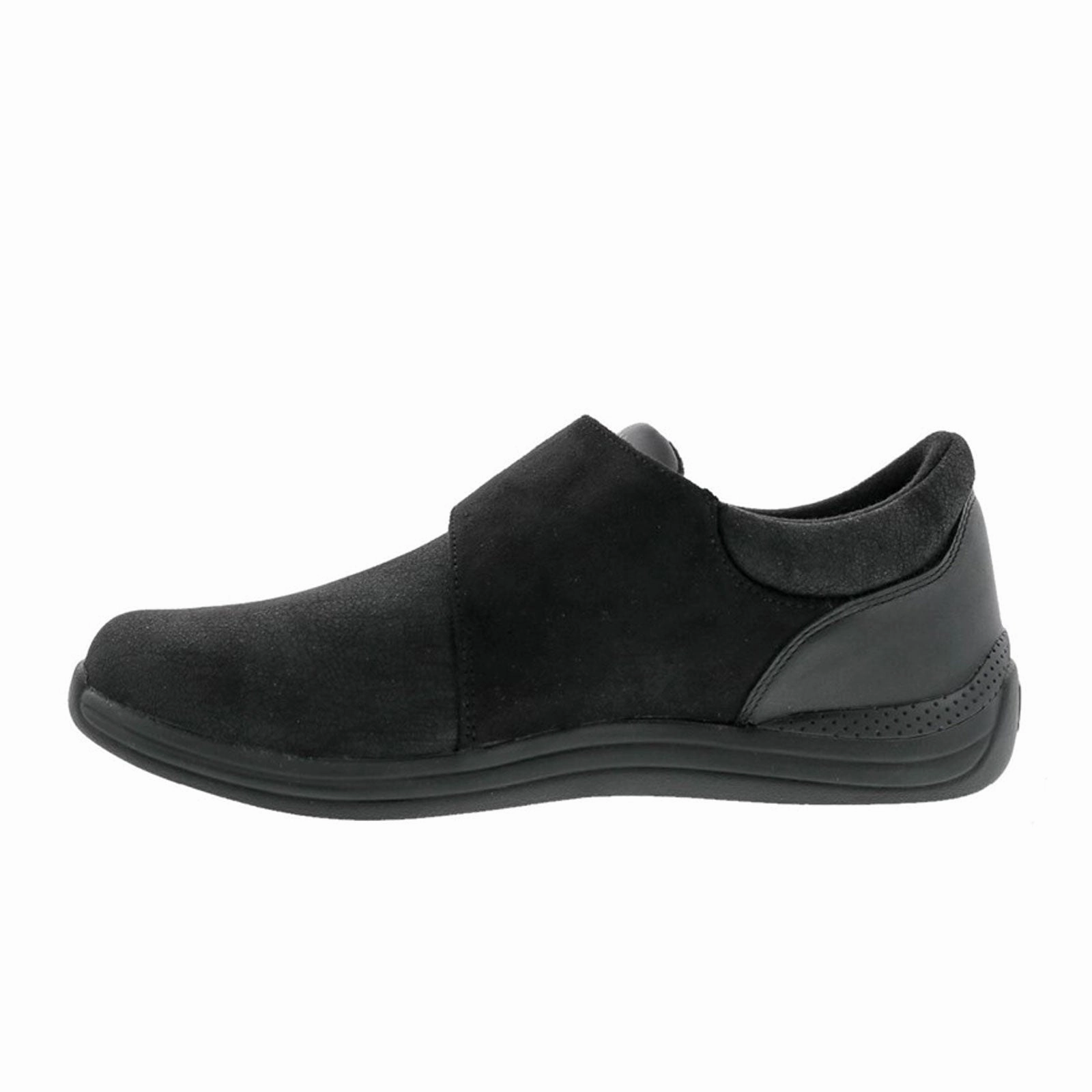 Fashionable Style Drew Moonlite Slip On (Women) - Black Stretch Leather
