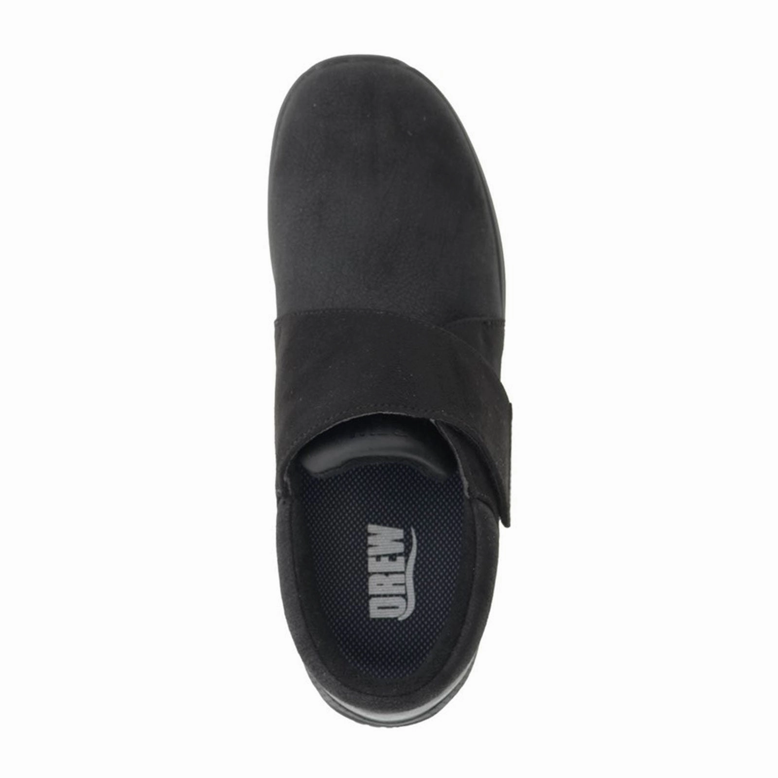 Drew Moonlite Slip On (Women) - Black Stretch Leather Family Joy