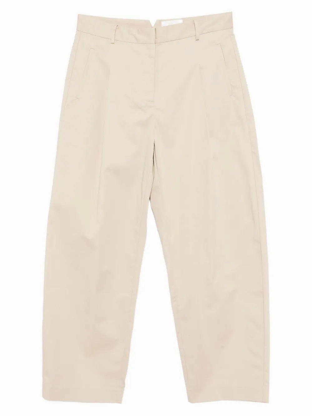 Cotton Barrel Leg Pants in Champagne SweatWickingLining Cozy Fit