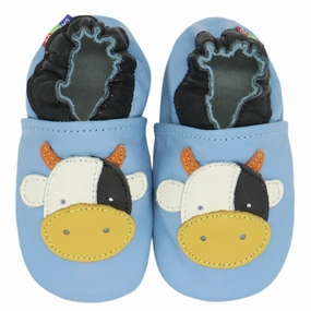Durable Tread Pattern Cow Light Blue up to 6 Years Old