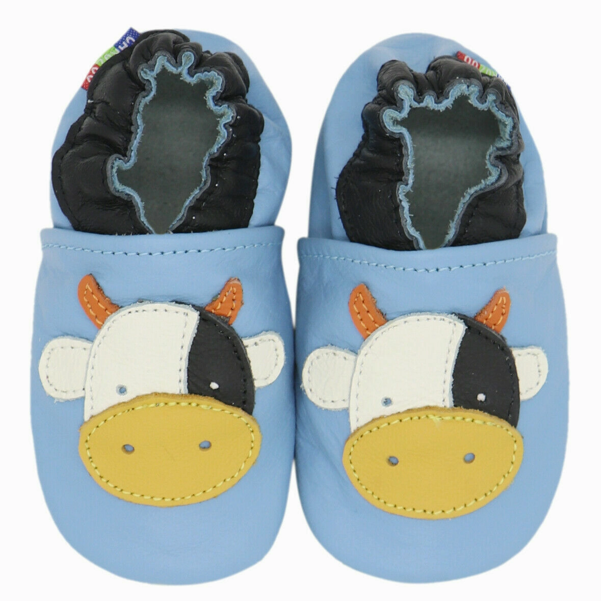 Durable Tread Pattern Cow Light Blue up to 6 Years Old