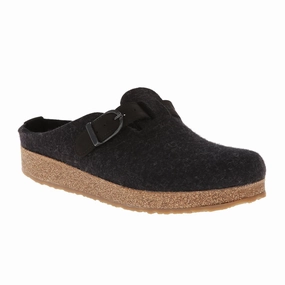 Haflinger GZB Clog (Unisex) - Charcoal Subtle Elegance Versatile Touch