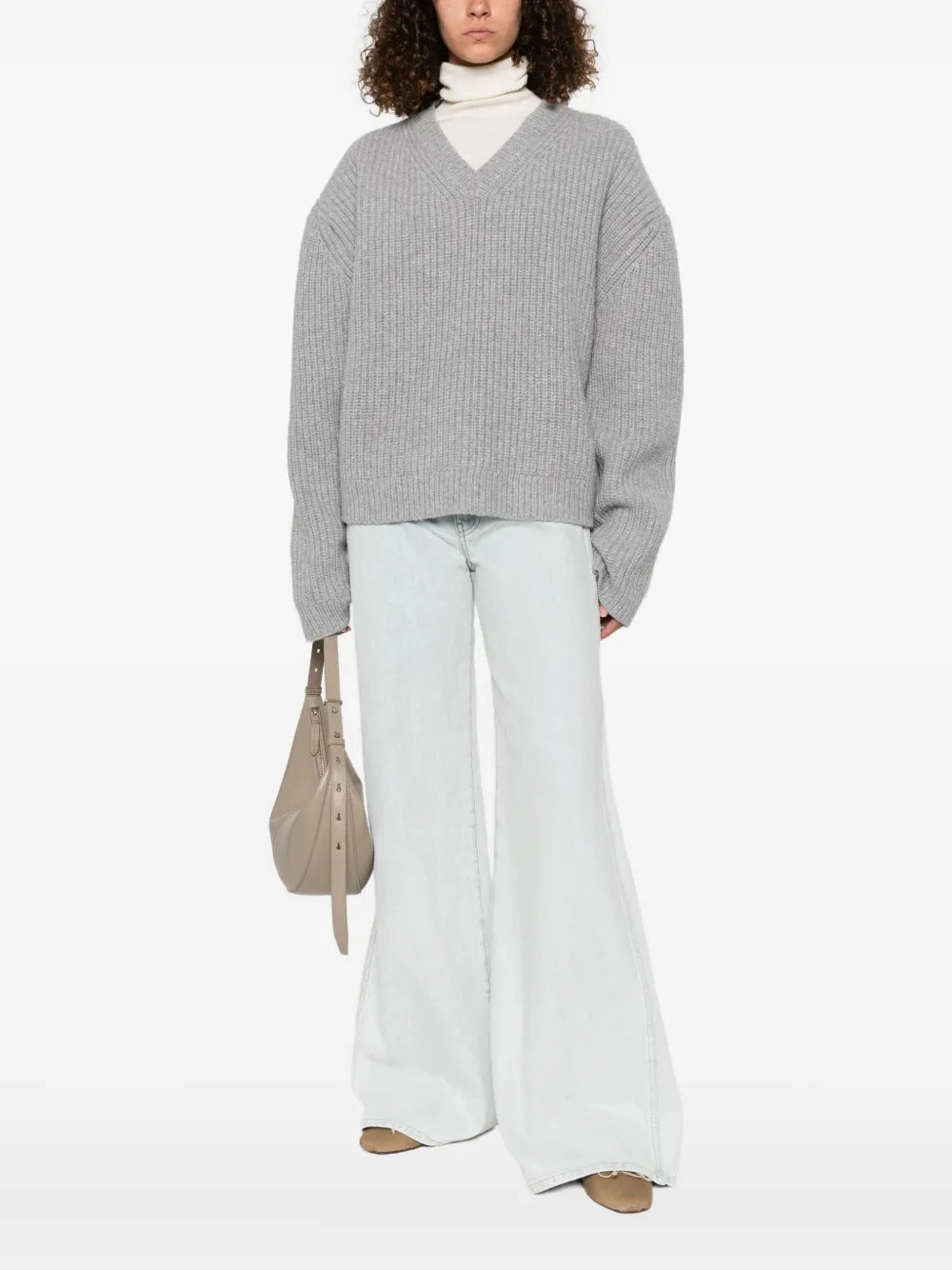 Morcar Sweater in Light Grey Work-Ready