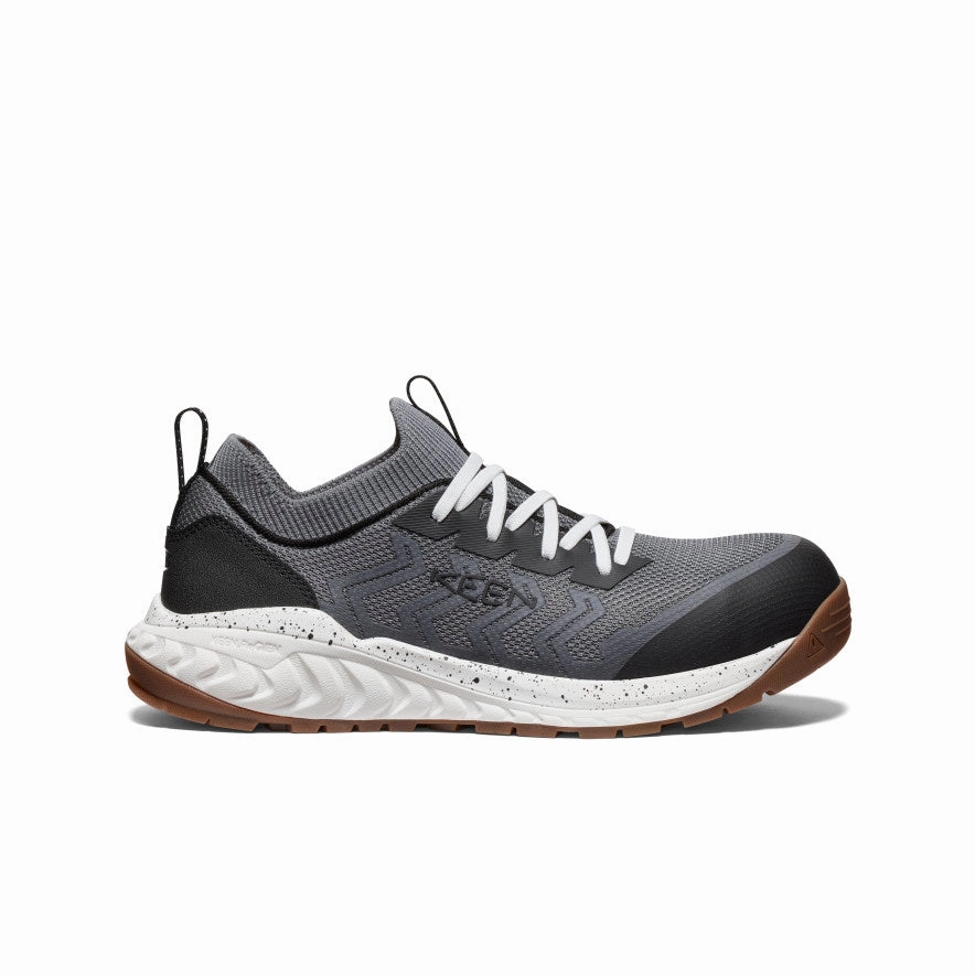 Men's Arvada Shift Work Sneaker (Carbon Toe)  |  Steel Grey/Gum Comfy Fit Shoes Ultimate Ease