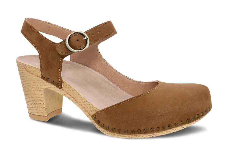Structured ease buckle - type DANSKO WOMENS TAYTUM -TAN MILLED NUBUCK