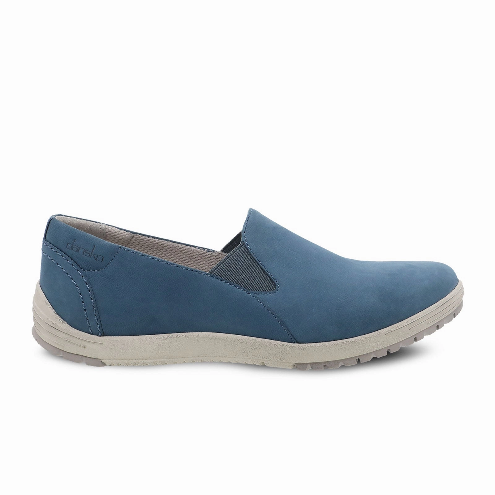 AntiPillTreatment Lounge Base Dansko Laraine Slip On Sneaker (Women) - Blue Waterproof Nubuck
