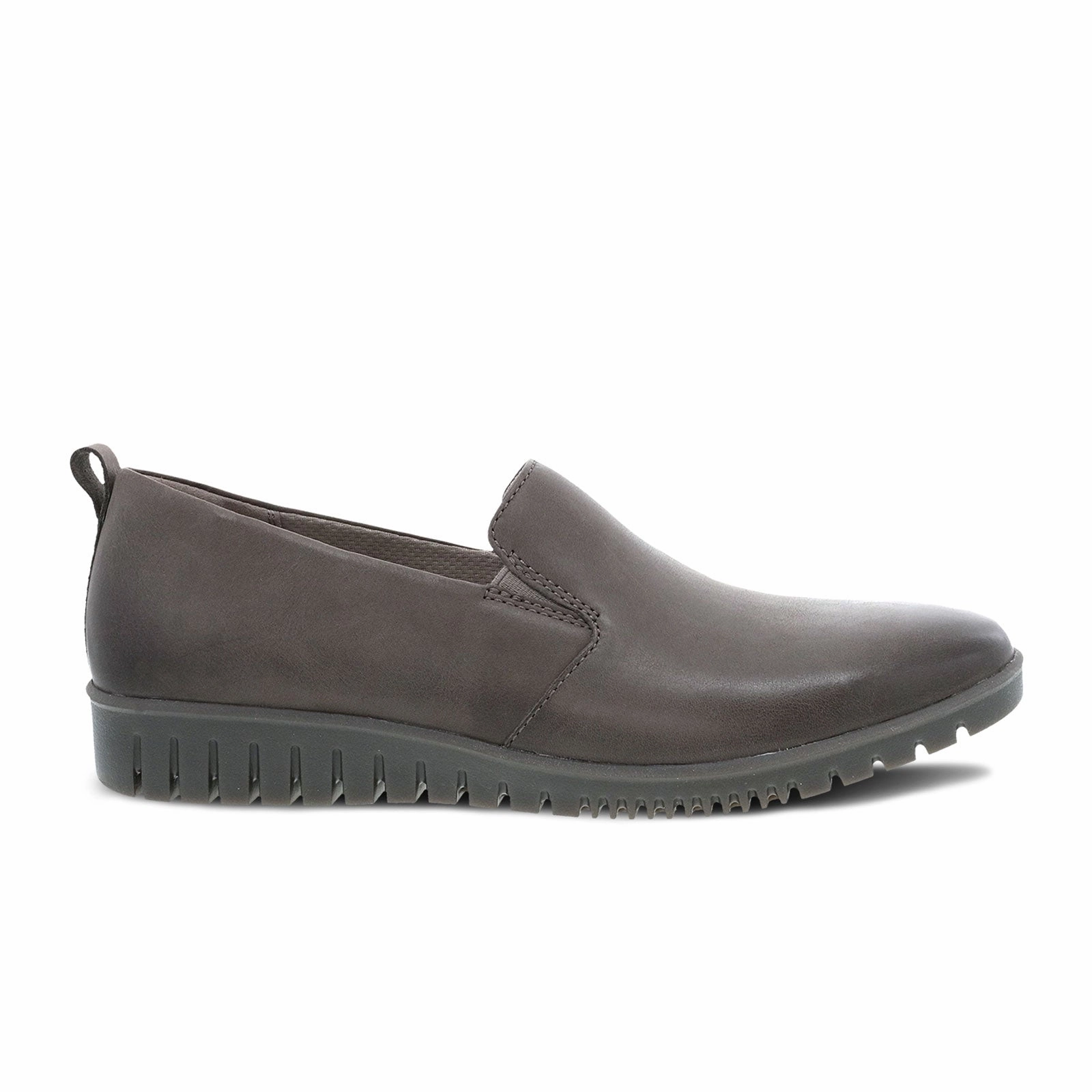 Dansko Linley Slip On (Women) - Grey Burnished Calf Work Vibes Sophisticated Wear