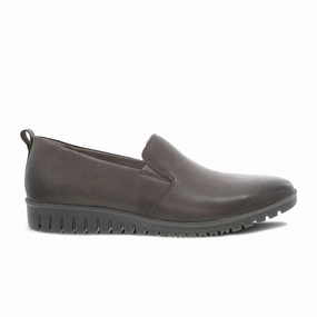 Dansko Linley Slip On (Women) - Grey Burnished Calf Work Vibes Sophisticated Wear